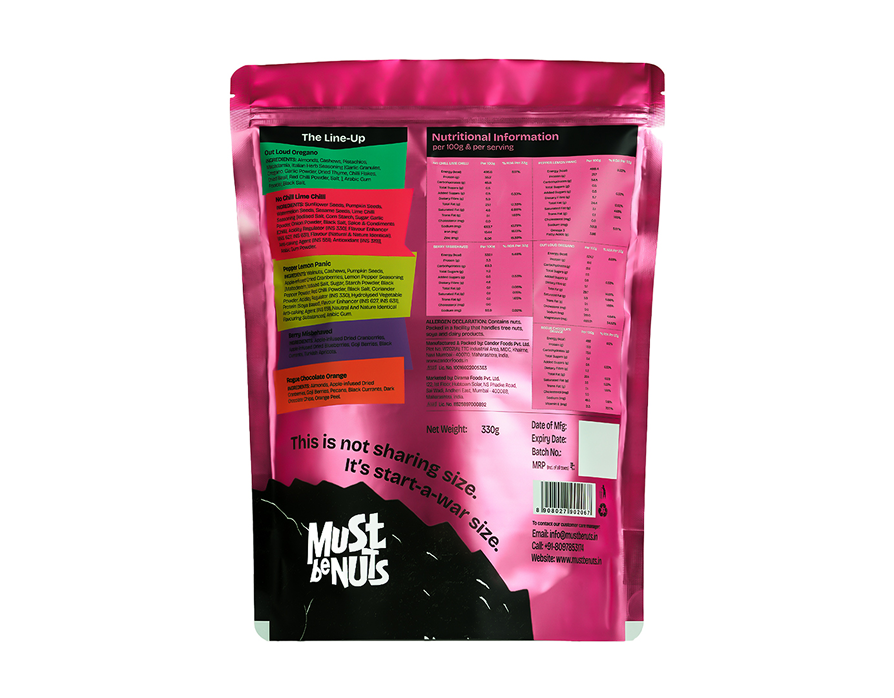 Pack of 10 assorted snacks back