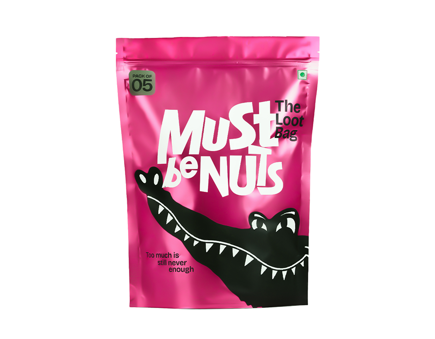 Pack of 5 assorted snacks front