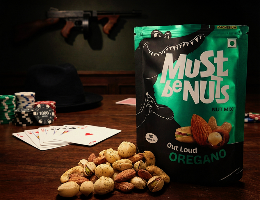 Roasted nut snack close-up